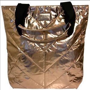 Victoria Secret ROSE GOLD Puffer Tote